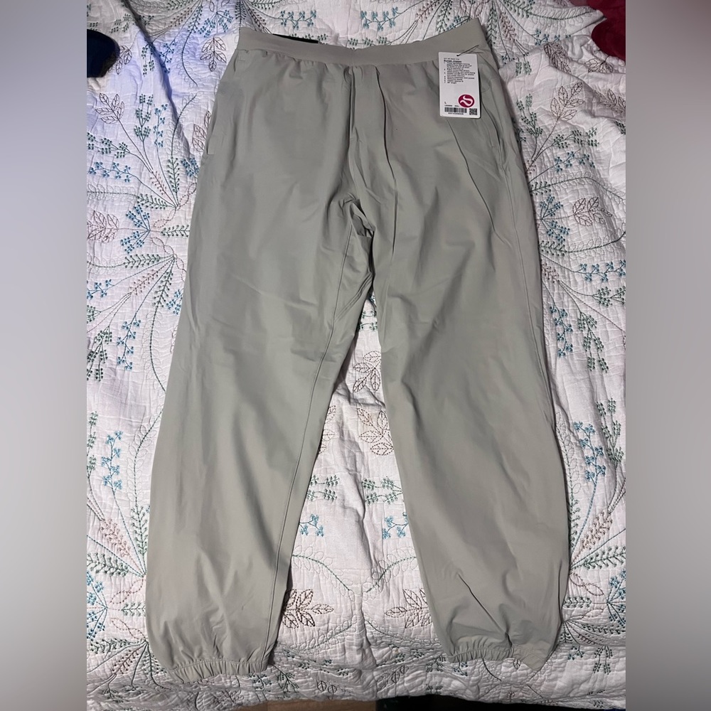 Lululemon men’s joggers size large price for both of them.